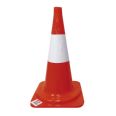 Cono de senalizacion polietileno naranja 50 cm